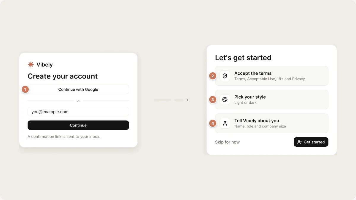 Create an account